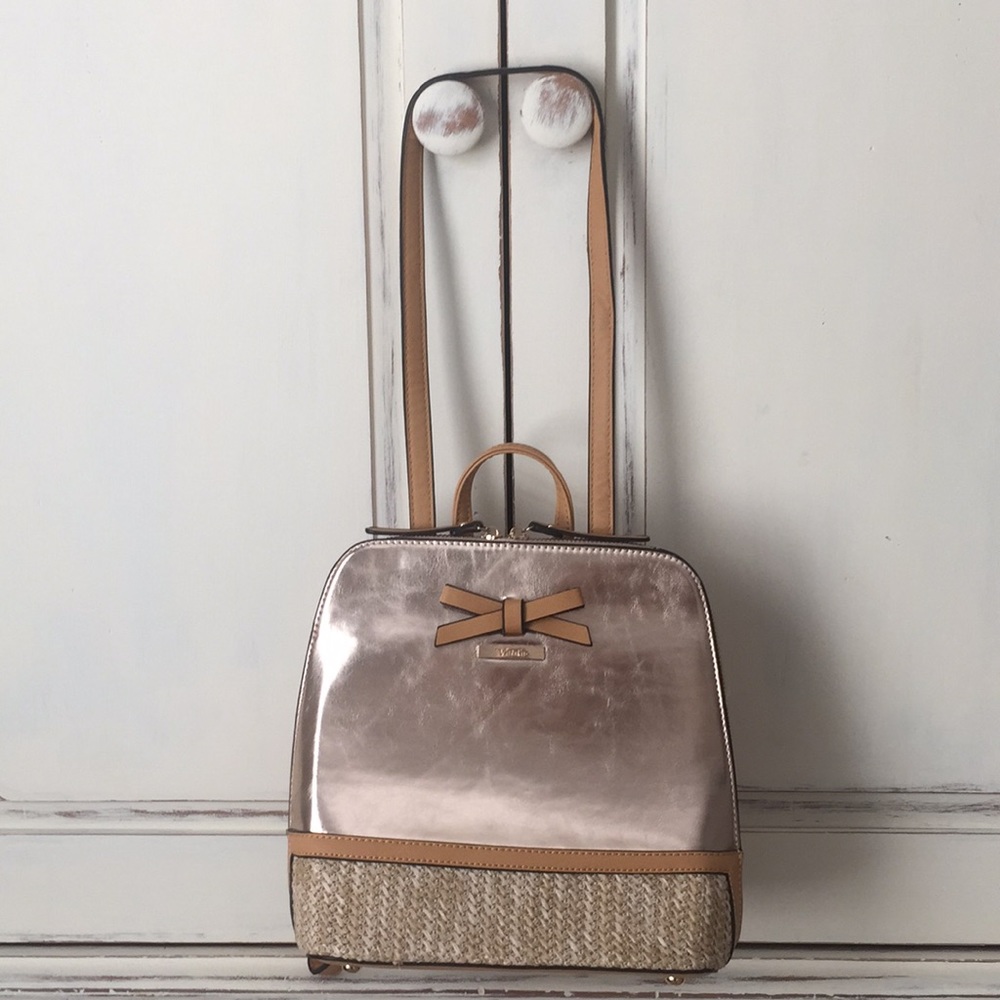New Very Stylish Metallic Backpack Purse